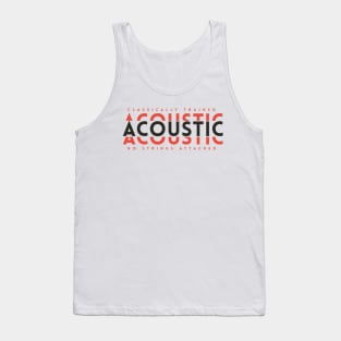 Classically Trained Acoustic Dark Orange Tank Top